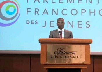 10e ÉDITION DU PARLEMENT FRANCOPHONE DES JEUNES : Napoléon Dossou-yovo : La voix éloquente du Parlement Francophone des Jeunes 2024