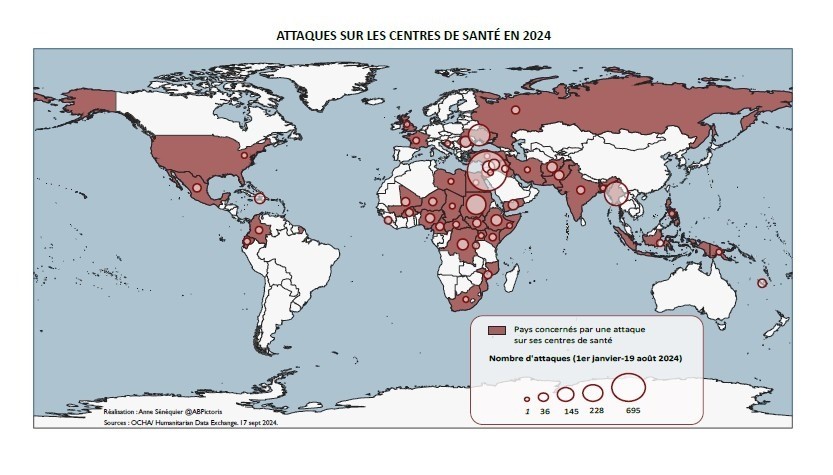 Évolution des attaques contre les centres de santé en 2024